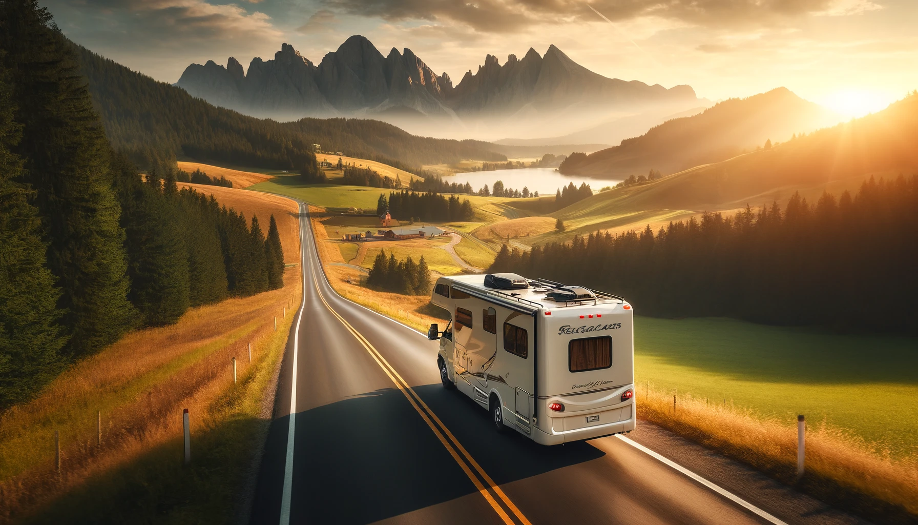 RV Travels: Scenic Road Trip in an RV, Exploring New Places and Enjoying the Journey